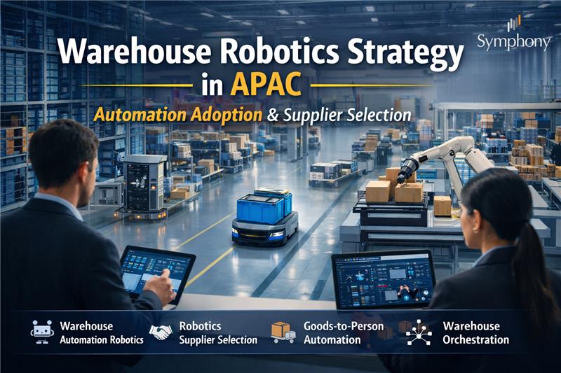 Warehouse robotics strategy in APAC showing automation adoption and suppliers